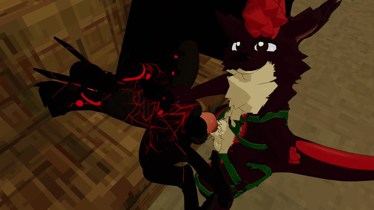 HazzerTheTaid's tweet photo. Got to bang @WolvenSynthers for what felt like an hour! He had the rare experience of taking two of my loads in a row~
#vrcnsfw https://t.co/2XS5XyMNQb