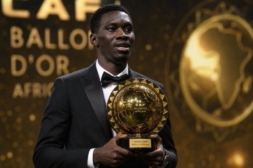 Madickesene8's tweet photo. Ismaila Sarr est le GRAND FAVORI pour le Ballon d'Or africain 2026 ! 🌕 

- Community Shield
- FA Cup
- Conférence League 
- CAN
- Meilleur buteur Conférence League 
- MVP conférence League 
- Meilleur joueur cristal palace 
- 5G/A en coupe du monde
-deuxième meilleur buteur africain en CDM