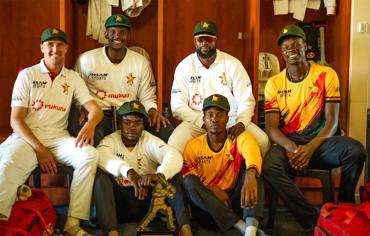 ZimCricketv's tweet photo. Back-to-back Test victories for Zimbabwe — vs Afghanistan (2025) won by an innings and 73 runs and vs Bangladesh (2026) won by an innings and 85 runs.

#ZIMvBAN #ExperienceZimbabwe https://t.co/gJxGMaS5uH