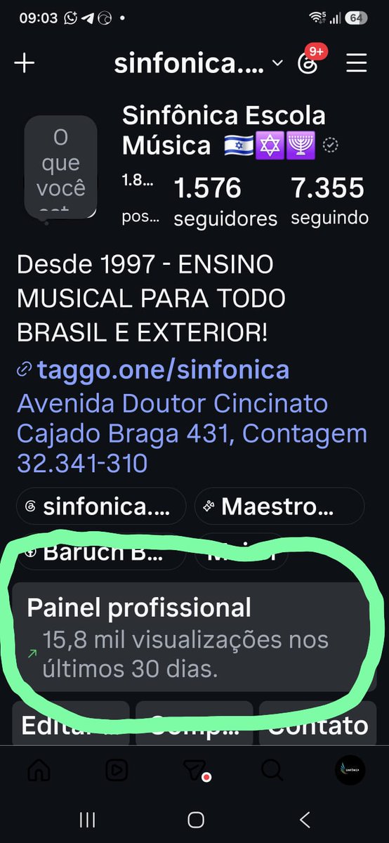 baruchavraham's tweet photo. A Sinfônica Não Para de Crescer: Alcançamos 15,8 Mil Visualizações no Instagram! 🎉
​O som da nossa escola está ecoando cada vez mais forte! Nos últimos 30 dias, o perfil da Sinfônica Escola de Música no Instagram registrou a marca impressionante de 15,8 mil visualizações. https://t.co/HoEEjChq7y