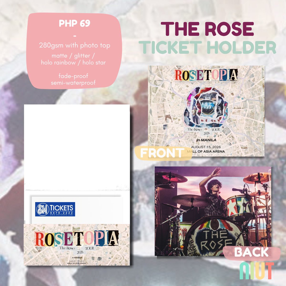 helloniut's tweet photo. The Rose ‘ROSETOPIA’ concert ticket holder now available in our TikTok Shop 🌹

Link: https://t.co/iVTI1TYQoO https://t.co/KO0W4a6l06