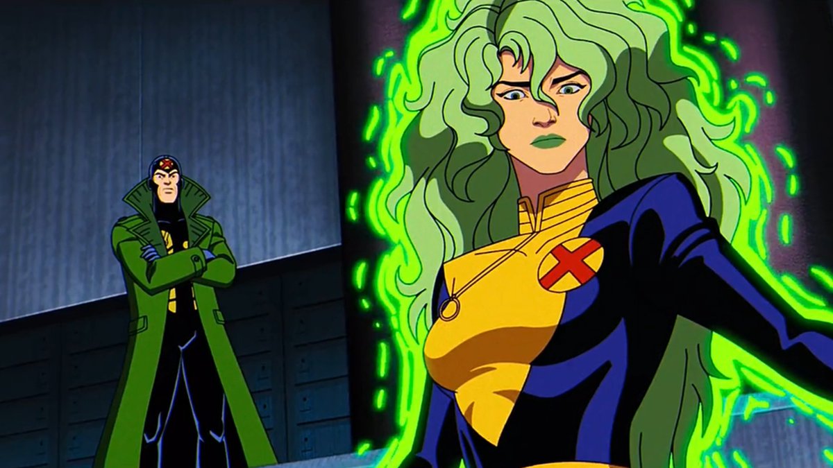 fanboyca's tweet photo. Lorna Dane, aka Polaris, the Mistress of Magnetism 💚🧲 #XMen #XMen97 https://t.co/sVodkKWtJ0