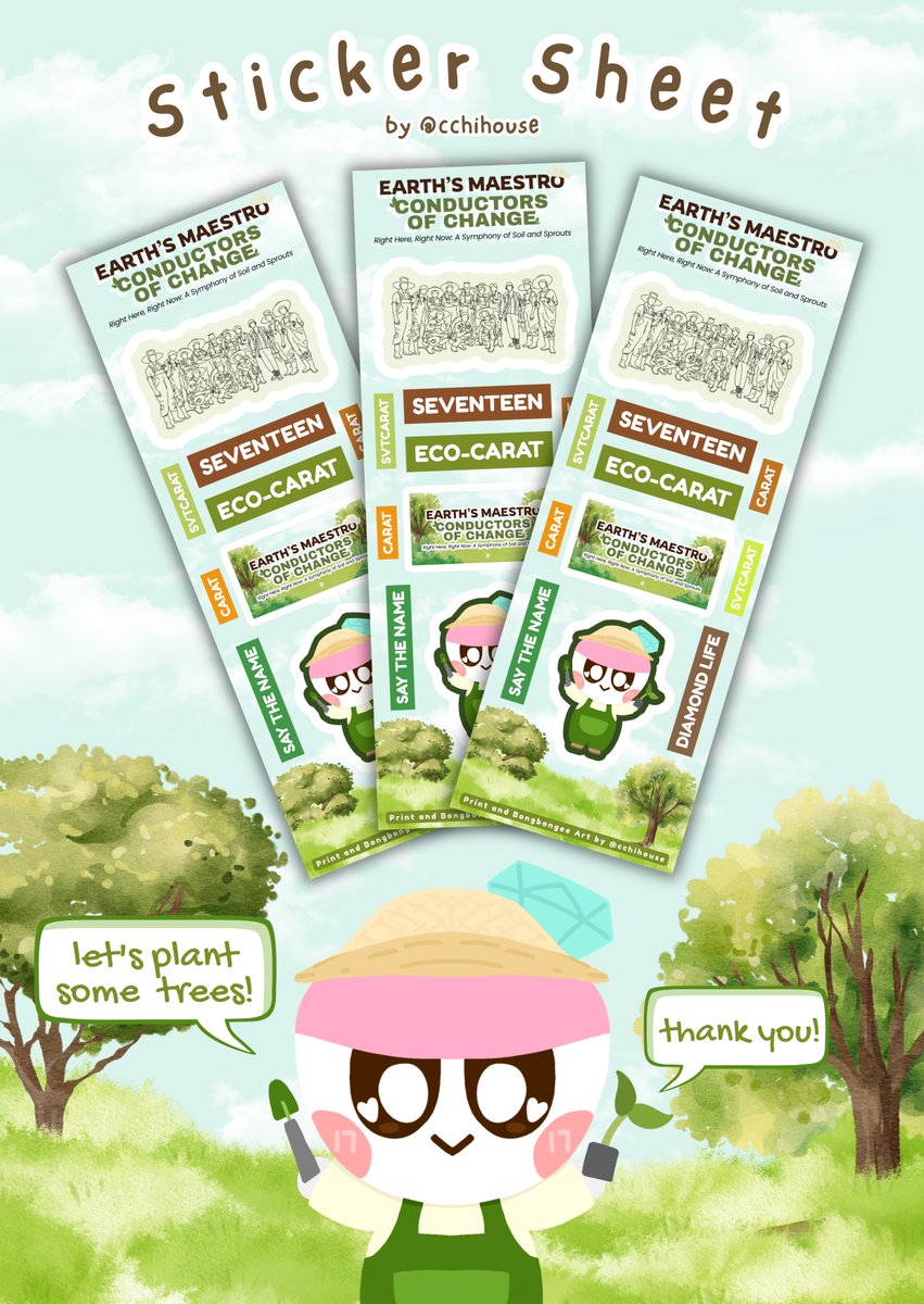 cchihouse's tweet photo. Sticker Sheet from @cchihouse
See you, Eco-Carats!  🌱✨

📍: Morong, Rizal
📅: July 04, 2026
💳: PHP 170 Registration Fee

Only a few slots left! 

Register here: https://t.co/Vp2fivy0J5

Right here, right now. 🌿🎶
#EarthsMaestro https://t.co/hnluKecwap