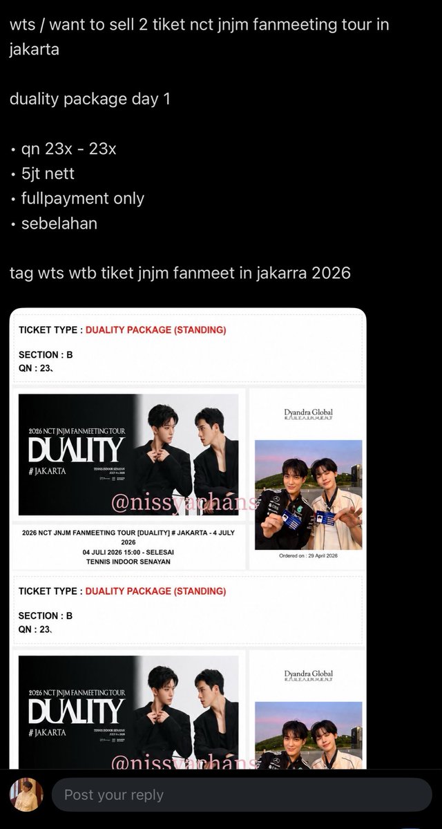 onhismark's tweet photo. Guys hati2 yg beli di @nisyachans yaa, dia scammer! Pake proof punya ku (dan aku skrg di block krn ku callout) dan punya @jenojaemni blg dia qn 238 pdhl punya kak El. Kl ga percaya liat aja muka jnjm di post diaaa, jd gepengg https://t.co/ch3d9Ewn8l