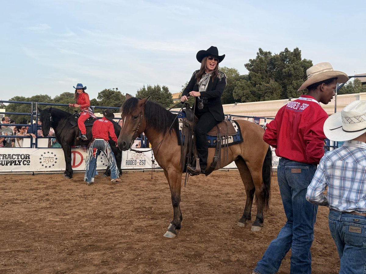 Brad_dad's tweet photo. @SecRollins @Freedom250 @WhiteHouse @SBA_Kelly @USDA It was an incredible Rodeo 250! Thank you! @SecRollins https://t.co/puzr6RewBG