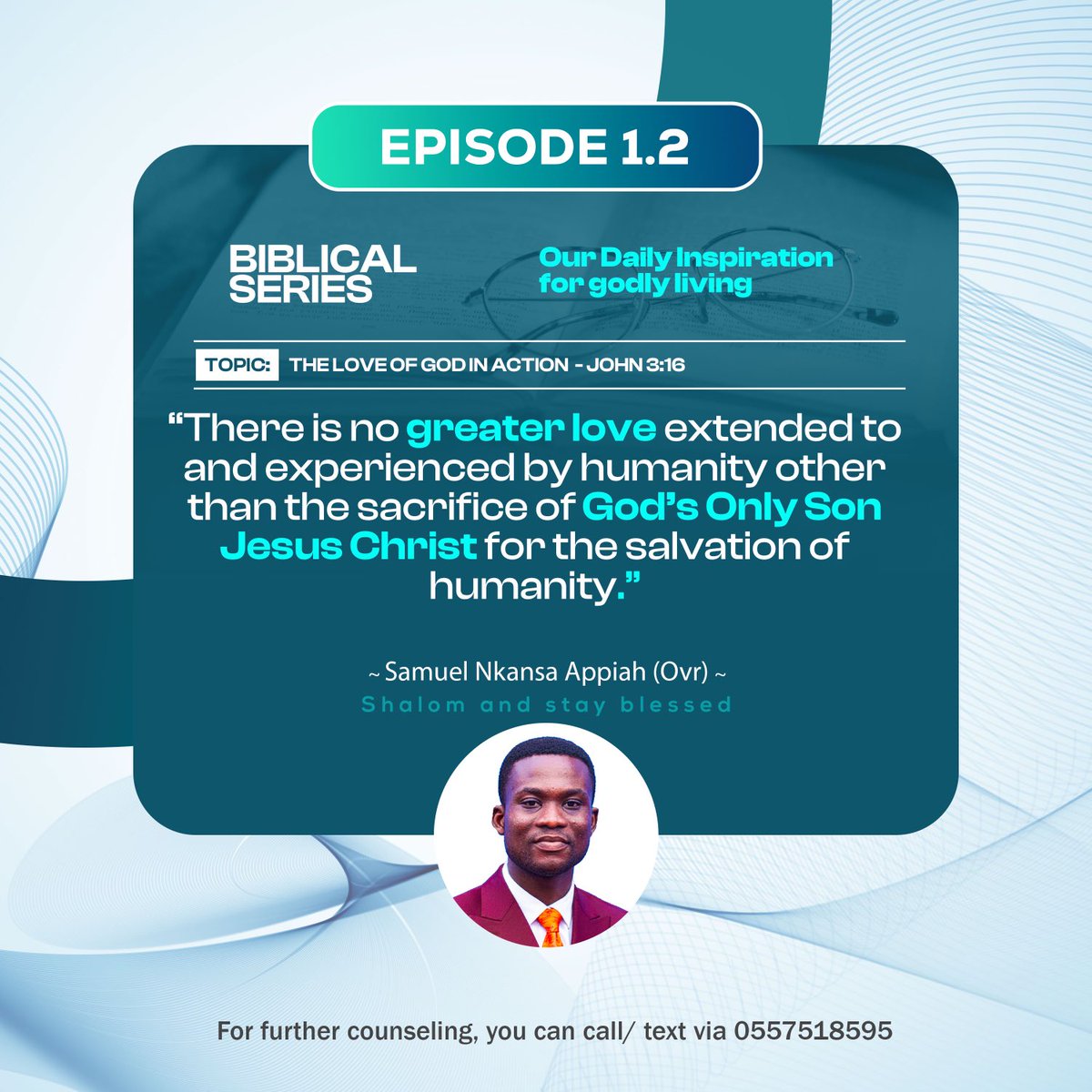 AppiahNkansa's tweet photo. New Episode Alert!!!  #Episode1.2 #TheLoveOfGodInAction #John3:16 #BiblicalSeries #GloryToJesus(GTJ) https://t.co/TFI0ibDjcb