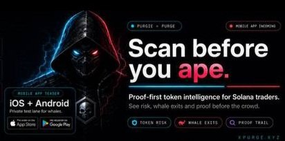 Margus_CryptoX's tweet photo. Our AI PURGIE and $PURGE that fuels him is just so much more than just another token out there. 

Spot risks, track suspicious wallets and analyse them, know what you are aping into. 

More safety in the space, less scammers getting rich stealing from us. 

PURGIE is the future. $PURGE is the way!