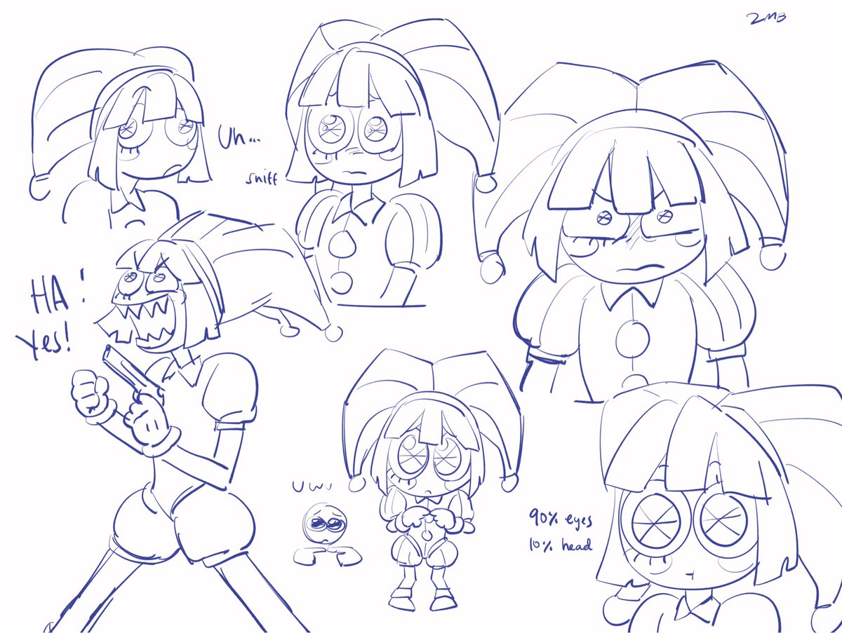 2embe3's tweet photo. pomni doodles para praktis ✍️ https://t.co/uHeujqCdfC