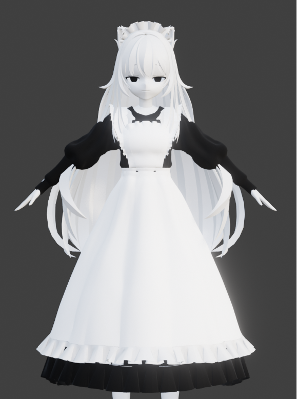 BinoShip9's tweet photo. メイド服の子つくろうと思っていいじってたけど難しー
#blender初心者 https://t.co/RaGLi3wOvA