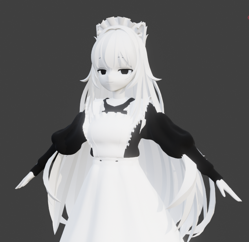 BinoShip9's tweet photo. メイド服の子つくろうと思っていいじってたけど難しー
#blender初心者 https://t.co/RaGLi3wOvA