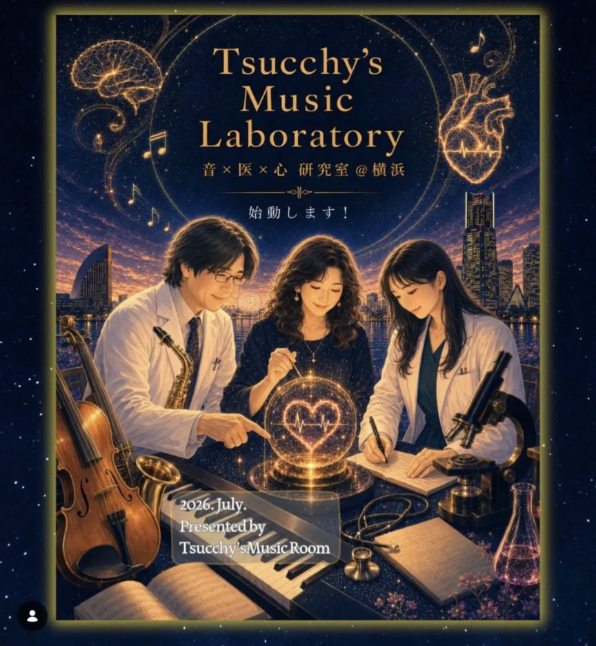 Tsucchys's tweet photo. Tsucchy’s Music Laboratory OPEN！
昨年開設予定でしたが、叔父の逝去、母の闘病と在宅看護、実父の後方支援など、目の回るような日々が続いていました。
それでも手放さず、少しずつ温めてきました。
音楽、医学、心を、私たちらしい視点で多面的に取り上げていきます。
先人の名言紹介や、言葉に寄り添う曲のペアリングも。ワインのペアリングのように、丁寧にお届けしていきます。どうぞお楽しみに✨