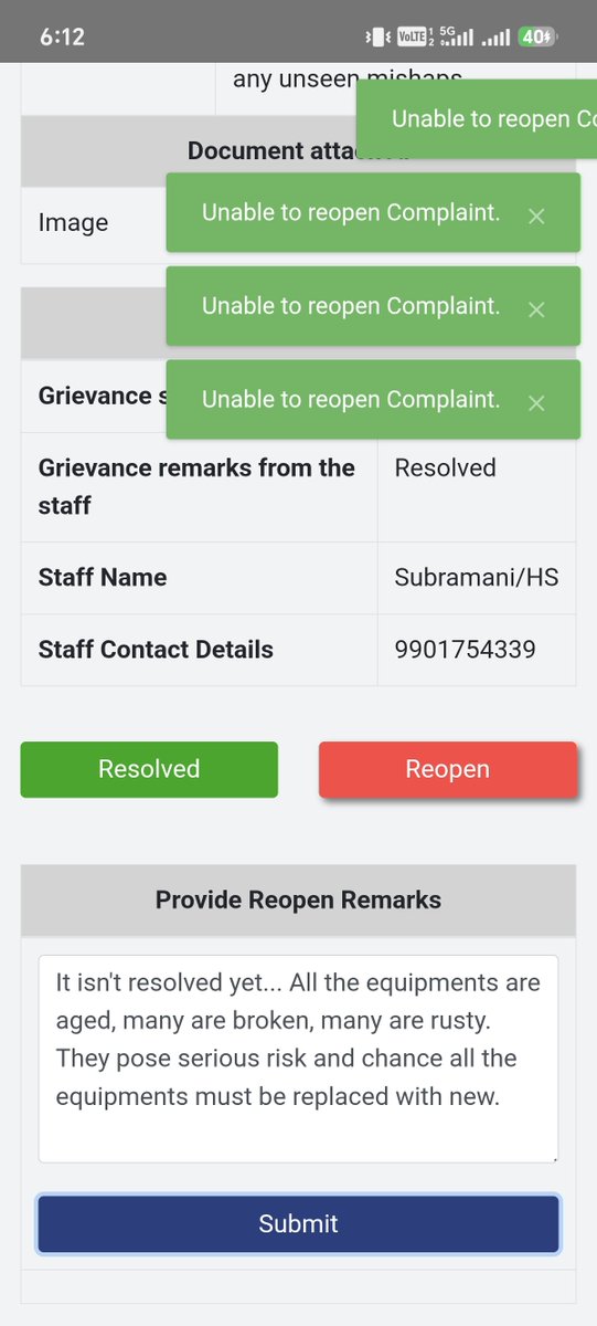 myself_sas's tweet photo. Viratnagar Park.. All the equipments are aged, many are broken, many are rusty. They pose serious risk and hence all the equipments must be replaced with new. Complaint raised thru namma Bengaluru, is Falsely closed as Resolved. Unable to Reopen it. 
@GBA_office https://t.co/fX7IRPVoip