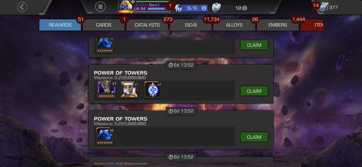 banzmcoc's tweet photo. I didn’t even know I got him yesterday 😂😵‍💫 #mcoc #marvelchampions https://t.co/YMzK76xguY