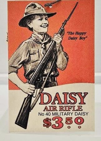 DaisyRifles's tweet photo. During WWI, Daisy introduced the Model 40 Military Lever Action BB gun featuring a rubber bayonet (1914). It’s one of the most collectible in our long line - not just the rifle but the bayonet. The first thing Mom did was remove the bayonet, resulting in most of them to disappearing into the waste bin of history. So if you find a Model 40 Military that still carries the bayonet, you’ve found something special!
