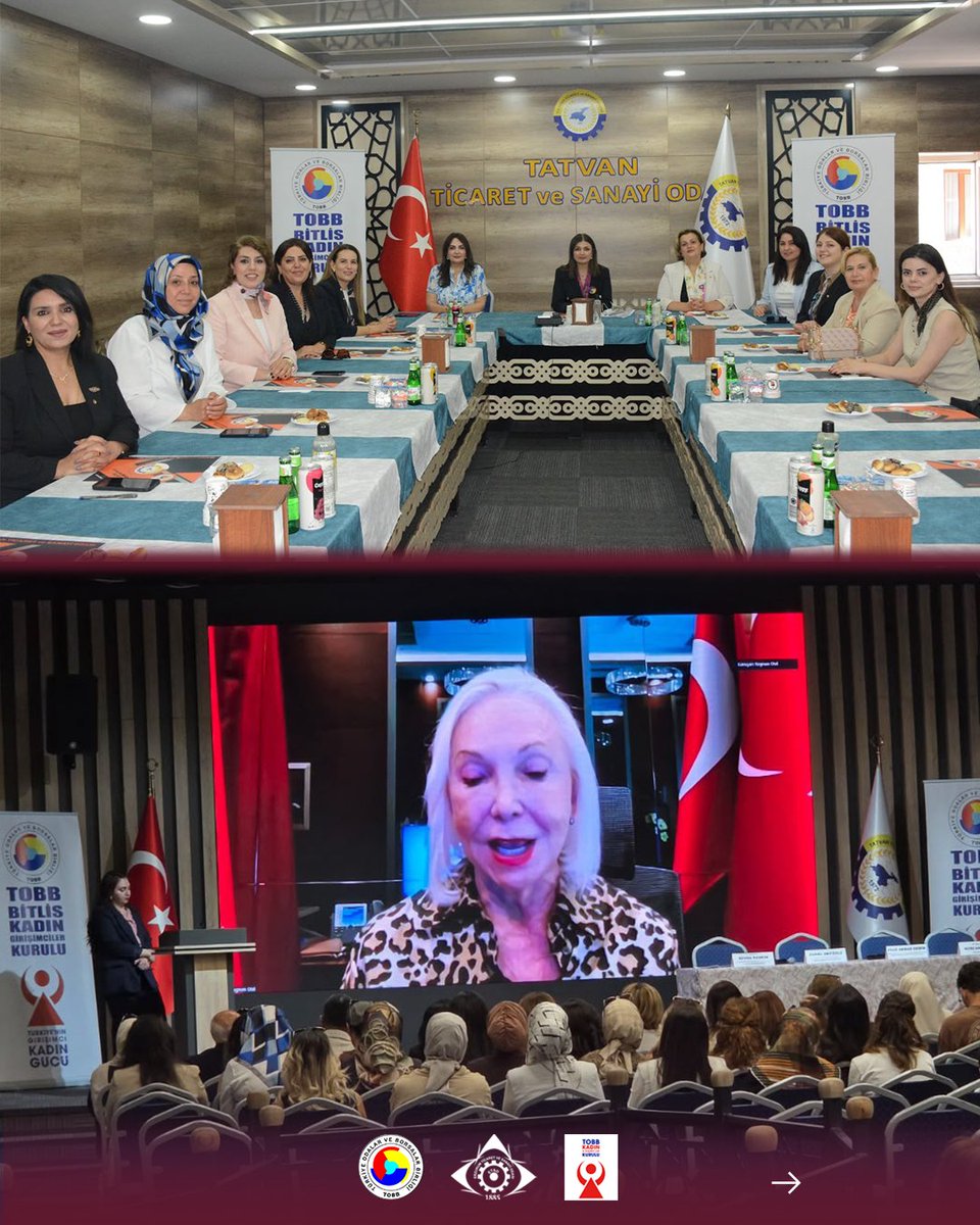 ERZURUMTSO's tweet photo. TOBB Kadın Girişimciler Kurulu Doğu Anadolu Bölge Toplantısı, Tatvan TSO ev sahipliğinde düzenlendi. 🏢

TOBB Erzurum Kadın Girişimciler Kurulu Başkanımız Kübra Alioğulları ve bölge il başkanlarımızın katılım sağladığı toplantıda; kadın girişimciliğini güçlendirecek adımları ve bölgesel iş birliklerini değerlendirdik. 💼

📍 Toplantıda Öne Çıkan Başlıklar:
✅ Kadın girişimciliğinin artırılmasına yönelik bölgesel çalışmalar
✅ İller arası iş birliği ve koordinasyonun güçlendirilmesi
✅ Bölgesel kalkınmaya katkı sağlayacak ortak projelerin geliştirilmesi

Programa çevrim içi katılarak vizyonlarını paylaşan TOBB Kadın Girişimciler Kurulu Başkanımız Sayın Nurten Öztürk'e ve organizasyonda emeği geçenlere teşekkür ediyoruz. Kadın girişimcilerimizin gücüyle bölgemizin ekonomisine katkı sunmaya devam edeceğiz. 📊

@RHisarciklioglu  @TOBBiletisim @tobb_kgk