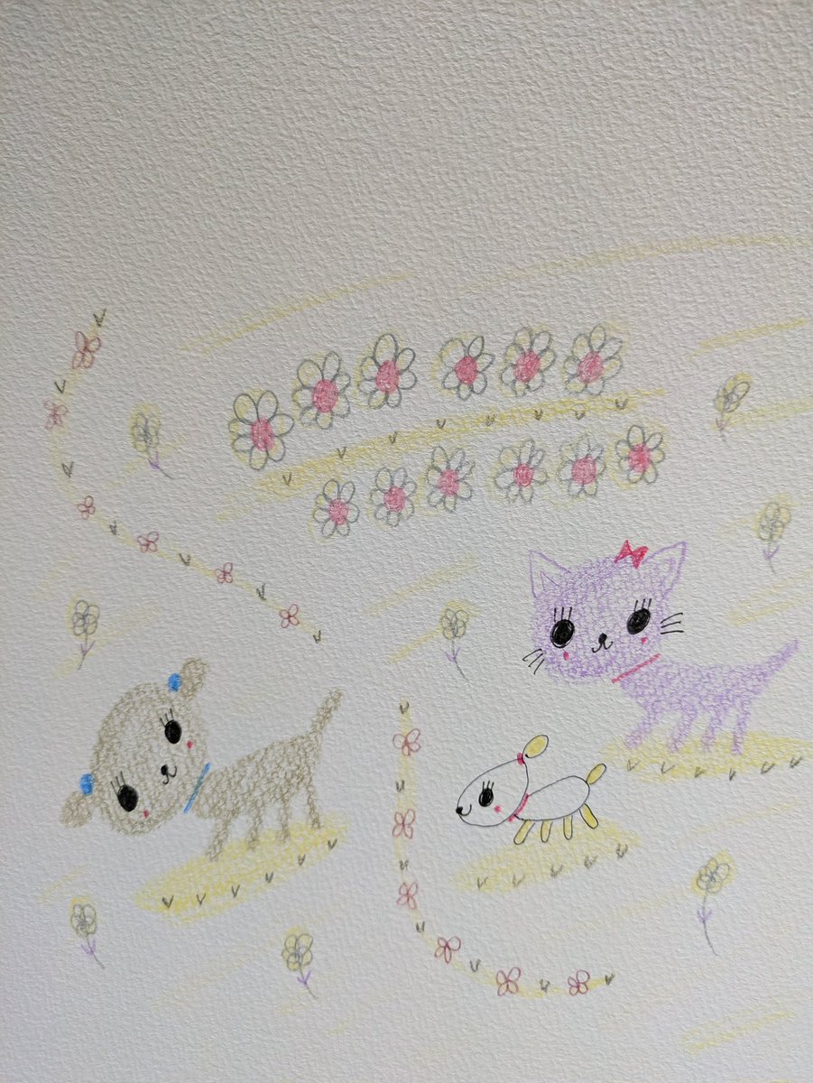 ikumiy5's tweet photo. #イラスト　#Illust　#トイプードル　#摂食障害　#不安　#孤独　#トラウマ
#ねこ　#花 https://t.co/cUdnjFl4kH