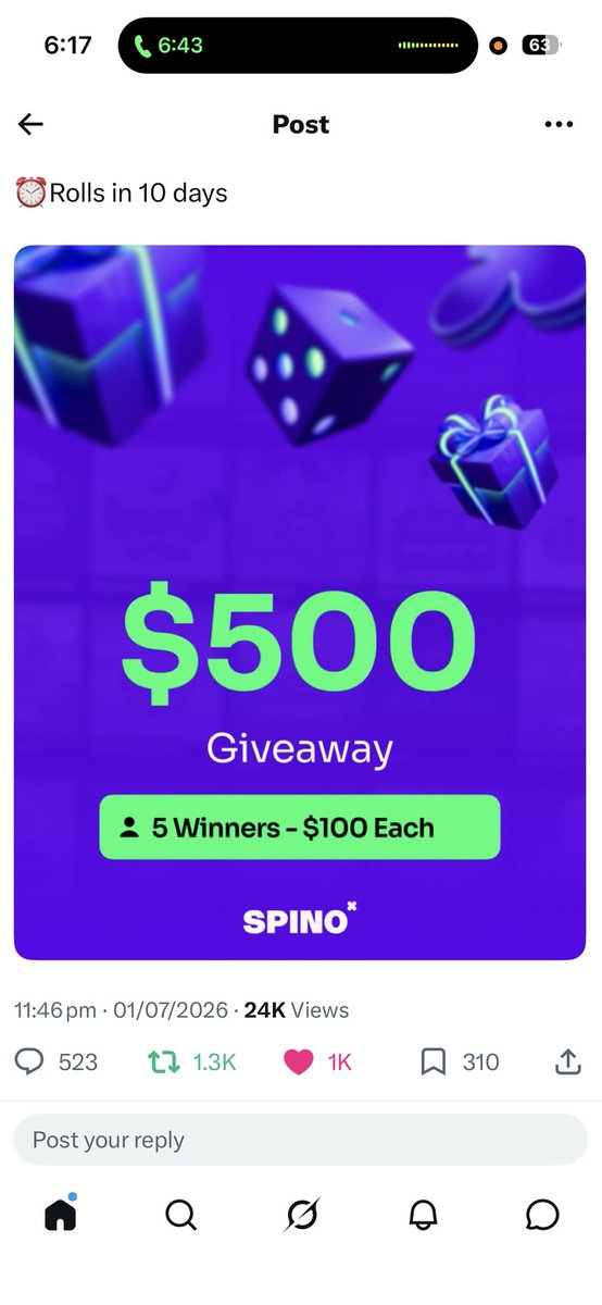 Sumath22's tweet photo. @WinifyGG @Spinocasino Me https://t.co/WL6d70td1C