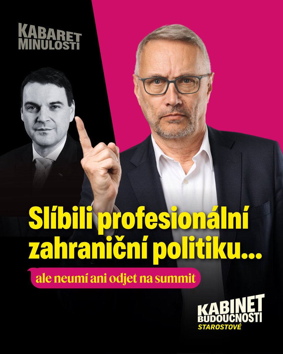 _MartinDvorak's tweet photo. Slíbili profesionální zahraniční politiku. 🤓🤡

Po šesti měsících má ministr zahraničí Petr Macinka na kontě:

✅ čistky na MZV a odchody zkušených diplomatů,
✅ odepření vstupu novinářů na tiskové konference,
✅ servilní gratulaci Donaldu Trumpovi z účtu MZV,
✅ škrty v pomoci Ukrajině
✅ vyděračskou SMS prezidentovi,
✅ nedůstojný spor o zastupování Česka na summitu NATO,
✅ označení rozhodnutí Ústavního soudu za „ústavní puč“,
✅ politickou provokaci ve Strážnici zakončenou vypískáním.

Tu slibovanou profesionální zahraniční politiku tam pořád nějak nevidím 😎 Zato amatérismu a trapných kauz plno.