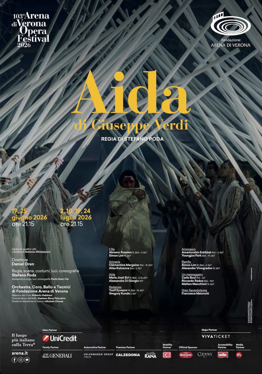 MaestroGKC's tweet photo. So wonderful to be back in the most Italian place on earth! Tonight, I’ll have the great pleasure to sing in the gorgeous Poda production of Aida with some of the best colleagues ever! I hope to see you there…
#Kundeperforms
#thistenorneverstops
#gregorykunde
#impallomeniartistmanagement
#inarena
#Aida