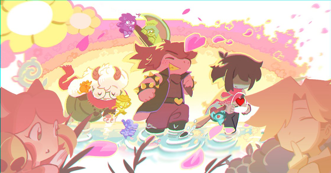 ssal_dtr's tweet photo. #deltarune #deltarunespoilers 

이걸 다시 그렸어요, 하지만 꽃들만요... https://t.co/Z0jfnBgy3O