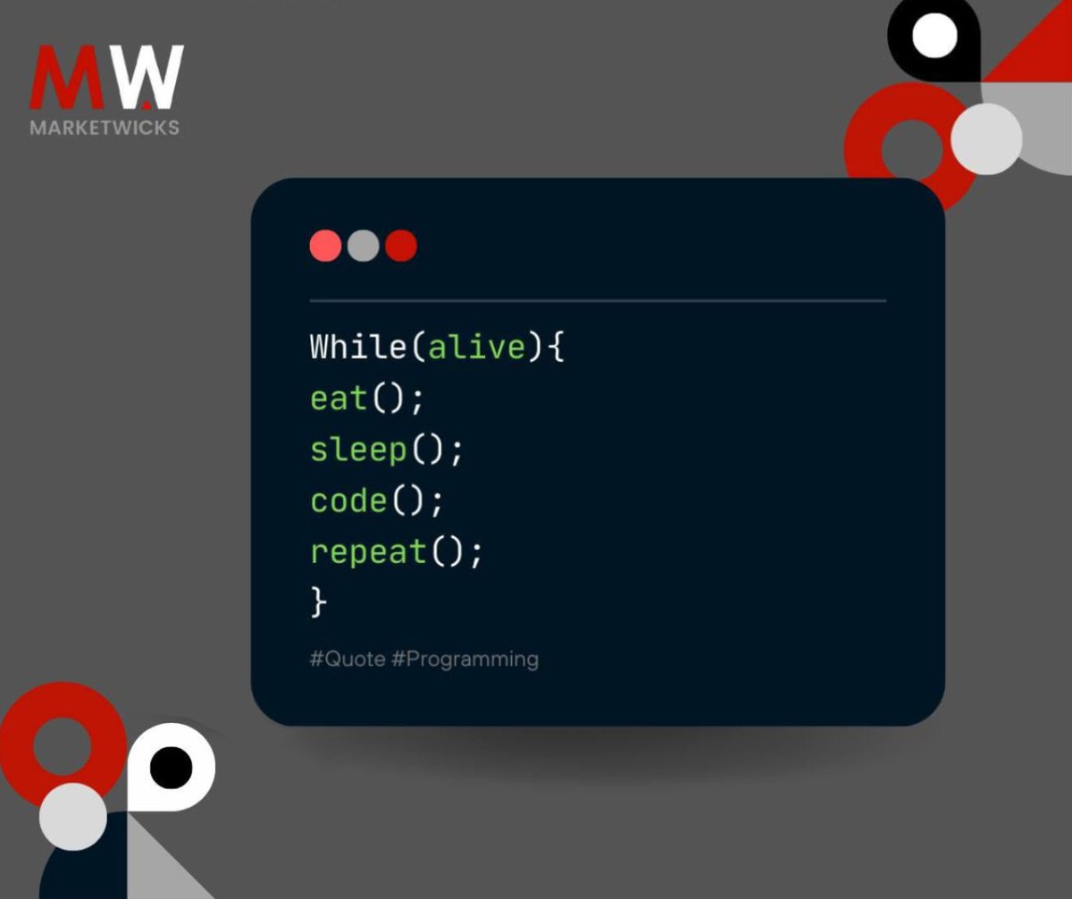 Marketwick_01's tweet photo. ✨ Keep coding. Keep creating. The best is yet to come!

#Programming #CodingLife #Developer #CodeEveryday #TechLife #SoftwareDeveloper #CodingJourney #LearnToCode #DeveloperMindset #KeepBuilding #motivationalquotes #marketwicks #ittechnology #itservices https://t.co/goVXkHadXR