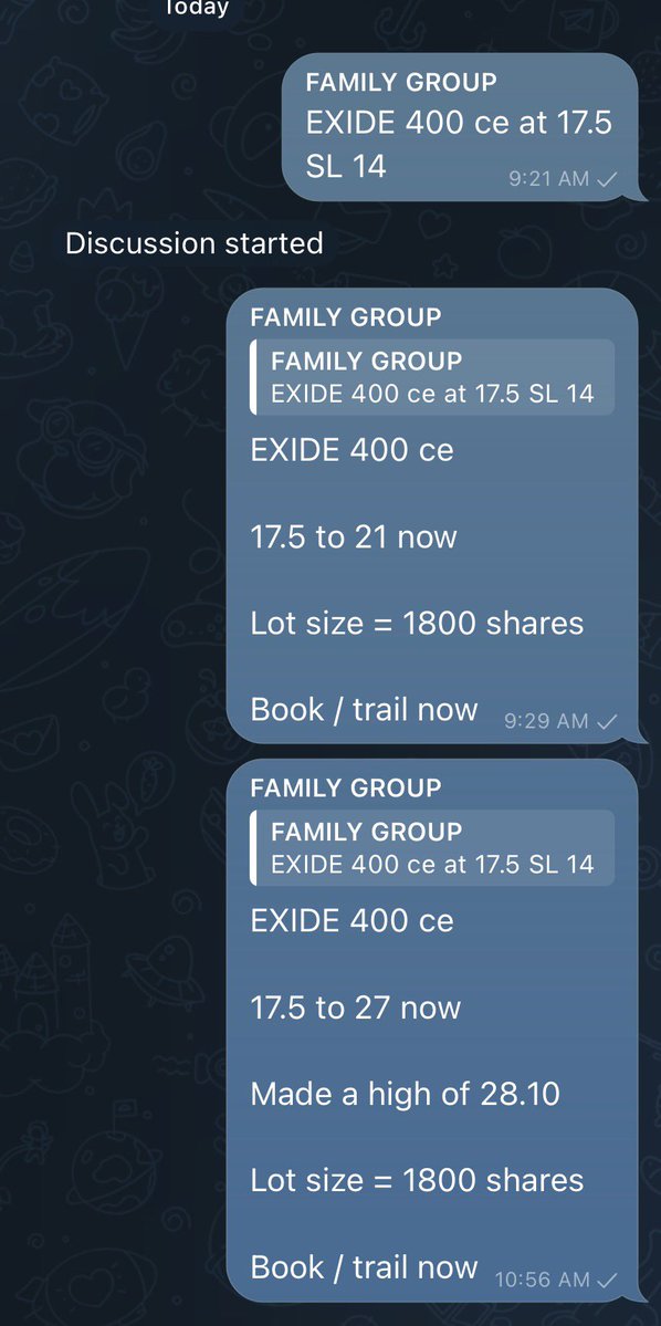 jags0923's tweet photo. Some #option view Shared :

#banknifty 58000 CE 💥💥
#exide 415 CE ✅

Some Views NOT shared :
#exide 400 and 410 CE💥💥
#eternal 300 CE 💥💥
#sensex 77000 CE 💥💥

Doctor / medicines ka kharcha nikal gaya hai😜

🙏🙏

#options #optionsbuying #OptionsTrading https://t.co/SN5xDZFM3l