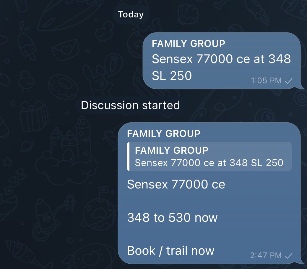 jags0923's tweet photo. Some #option view Shared :

#banknifty 58000 CE 💥💥
#exide 415 CE ✅

Some Views NOT shared :
#exide 400 and 410 CE💥💥
#eternal 300 CE 💥💥
#sensex 77000 CE 💥💥

Doctor / medicines ka kharcha nikal gaya hai😜

🙏🙏

#options #optionsbuying #OptionsTrading https://t.co/SN5xDZFM3l