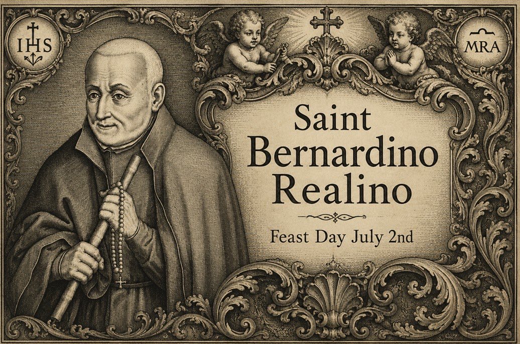 LectorGirl85's tweet photo. St. of the Day (7/2): St.Bernardino Realino
(1530-1616)
#angels

Scholar,judge,mayor,Jesuit,miracle worker
Especially beloved for his holiness:while on his death bed,the city leaders of Lecce came to request that he become the patron saint of their city once he entered heaven https://t.co/syJtk4FzDo