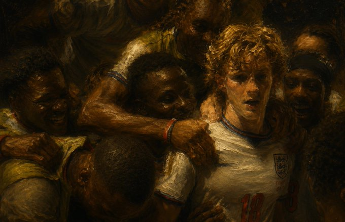 RageComicsPf__'s tweet photo. This is a genny narrative and currently going viral AF all across X...

Over millions of views on multiple different posts

Every European white team literally being Colonized by the great Africans 🤣🤣

People are calling it "The Great Colonization" and this photo is proving https://t.co/WobkdV5giO
