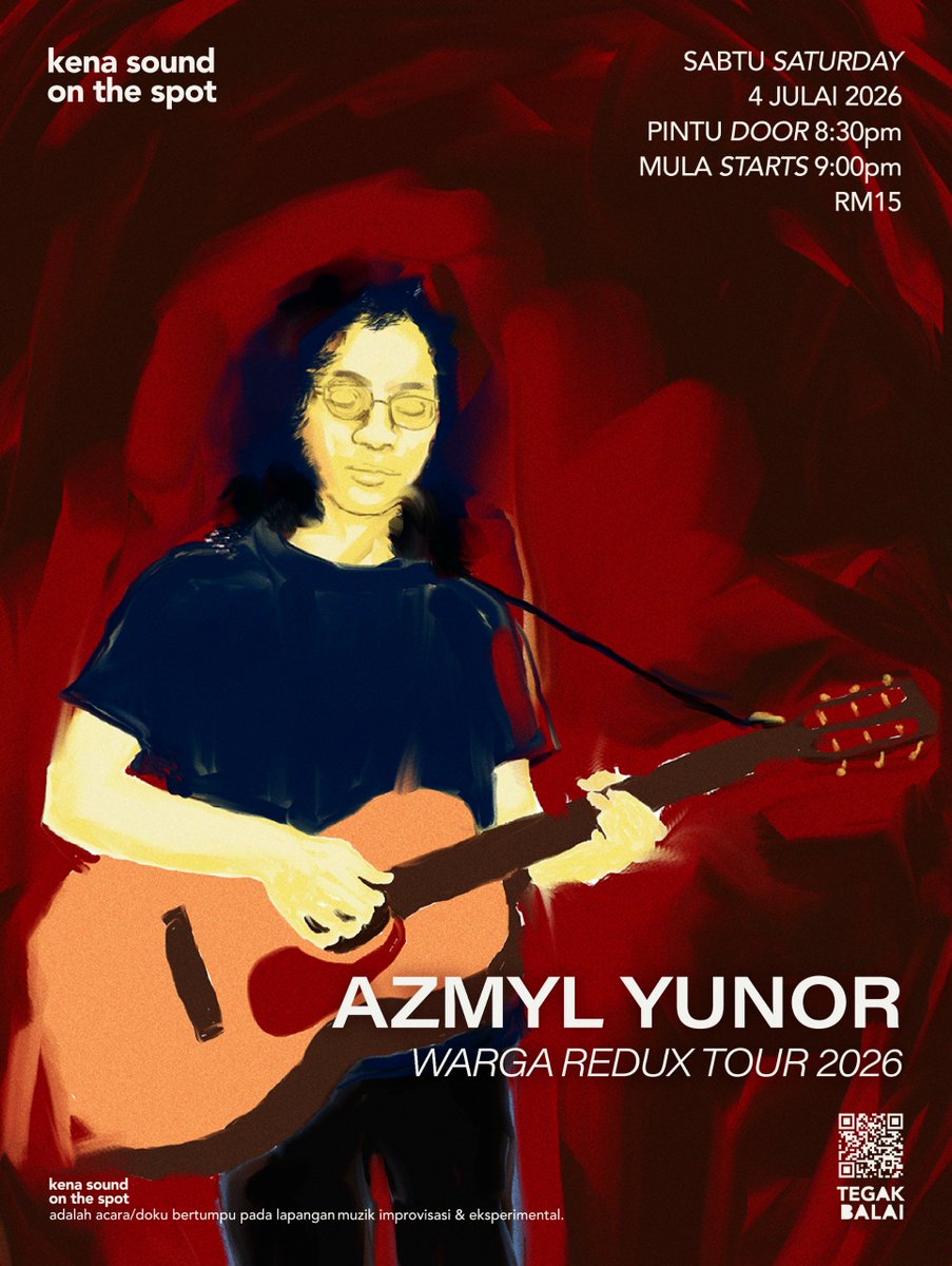 azmyl's tweet photo. 🎶WARGA REDUX TOUR - JULY 2026🎶

#KotaMelaka SAT 4/7 @tegakbalai 9pm
#PJ THUR 9/7 @merdekarya 9pm
#Ipoh SAT 18/7 @shhinegrounds 8pm
#TTDI SAT 25/7 @simplysandwiches 8:30pm

#WargaTour2026

@JuiceMy @musicaddicts_my @MalayaRoll @junklistMY @kelipanstore @inirondivu @postagig https://t.co/lKz5VsaUZW