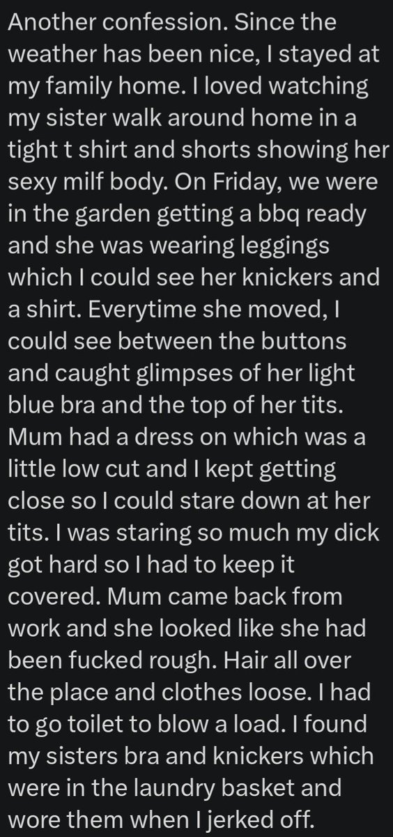 haramgoonconfes's tweet photo. Thinking about mom and sis while cheating #gooner #goonette #confessions #haram #incest #brosis #milf #incestconfession #incestfantasy #cheating #gooning #dirty #naughty #horny #hot #kinky https://t.co/fjY4m2cB0C