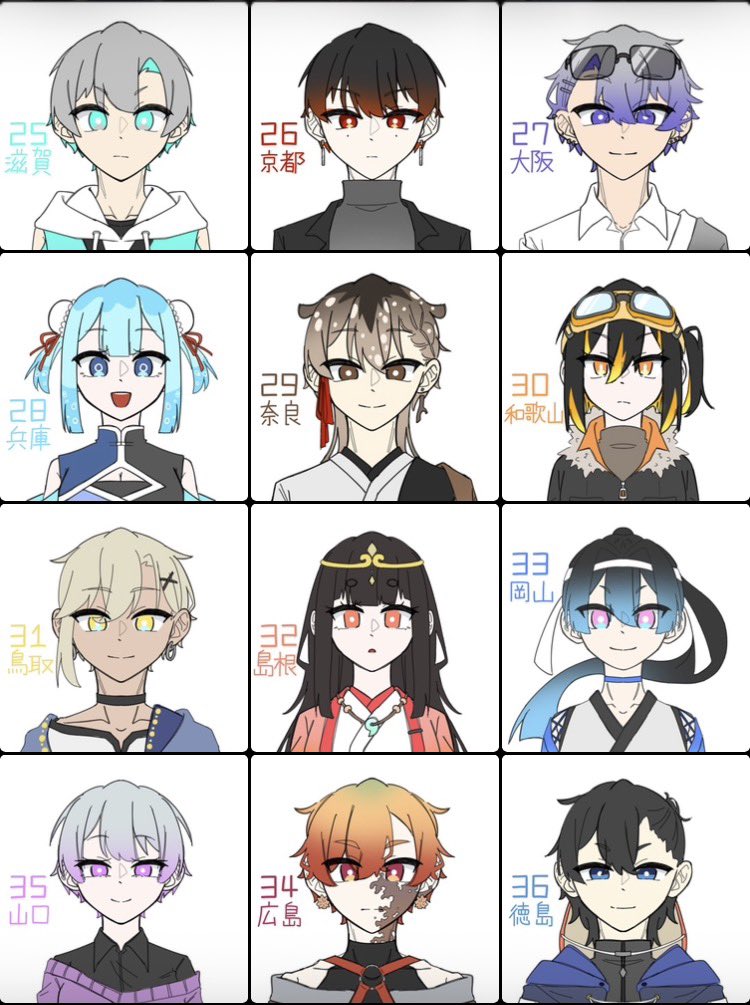 ukkari_XXX's tweet photo. 無事47名完走しました〜！！🙌🙌
#都道府県擬人化 #47都道府県 https://t.co/t1wp6jiI3s