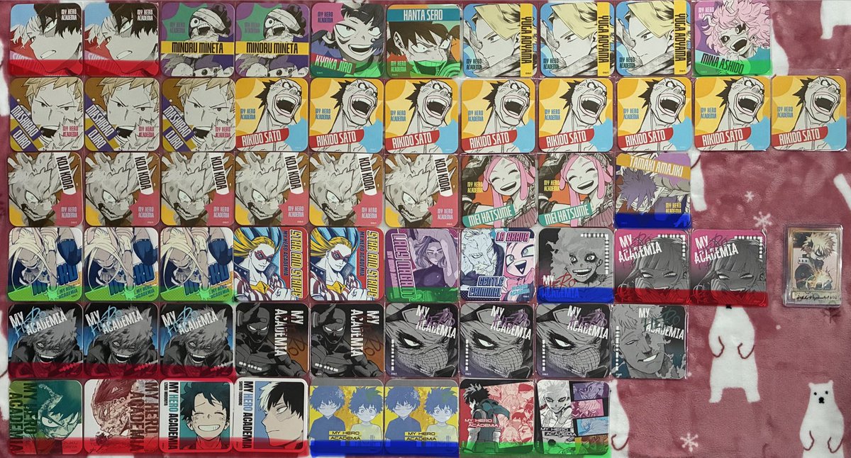 kyakomfmf0126's tweet photo. 【交換・譲渡】
僕のヒーローアカデミア ヒロアカ 原画展 アートコースター

譲:緑谷、轟、峰田、耳郎、瀬呂、青山、芦戸、尾白、砂藤、口田、発目、天喰、ミルコ、スター、ナガン、ジェントル&amp;ラブラバ、死柄木、トガ、荼毘、トゥワイス、スピナー、AFO、緑谷&amp;転弧、歴代OFA、敵連合
→ https://t.co/kxSpqQZCsF