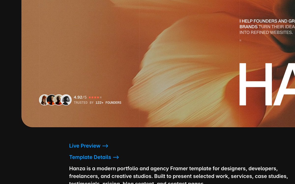 essadonzo's tweet photo. Hey @Framer Any chance to make the preview button visible? I honestly feel it shouldn't be hidden. Many creators now add "Preview" at the top of their template descriptions, which feels like a workaround for something the button already solved. @aandreug @jornvandijk https://t.co/Q4EGYL0CS3