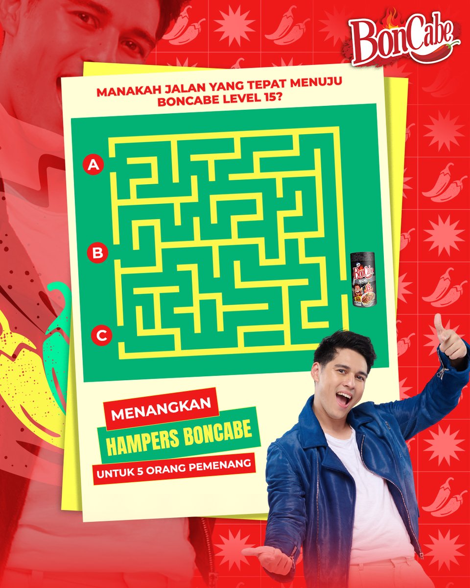 BonCabe's tweet photo. Manakah jalan yang tepat menuju BonCabe level 15? 🤔

Tulis jawaban kalian di kolom komen dan menangkan e-wallet total 250k untuk 5 pemenang! 😄 https://t.co/j2XyLGzdlu