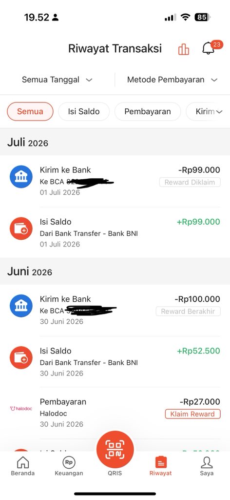 maerynu's tweet photo. barusan top up shopeepay ke sppay ku tapi kok belum masuk ya tapi di histori mbangking wondr masuk @BNI https://t.co/FR8LyIJIu5