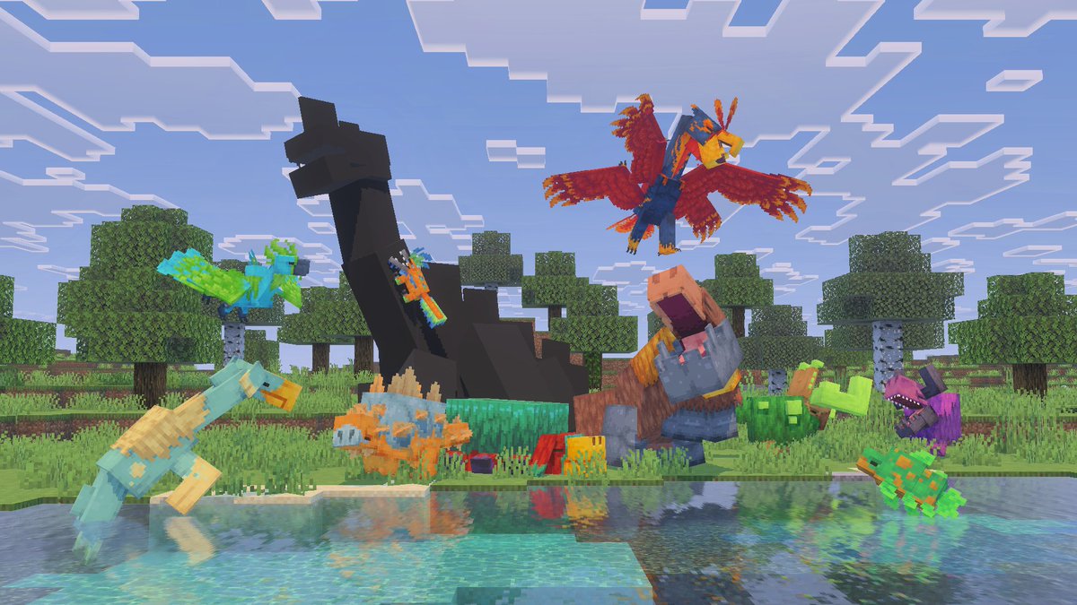 _WanMine's tweet photo. 2M downloads for WAB. Thank you all for the amazing support! ❤️

During the past months, we've been working on new Ancient Beasts models and animations! Plenty of surprises coming 👀

#Minecraft #MinecraftMod #DINO #mcdino #sniffer #Gaming #MinecraftArt #MinecraftCreator https://t.co/LuQErwyZBO