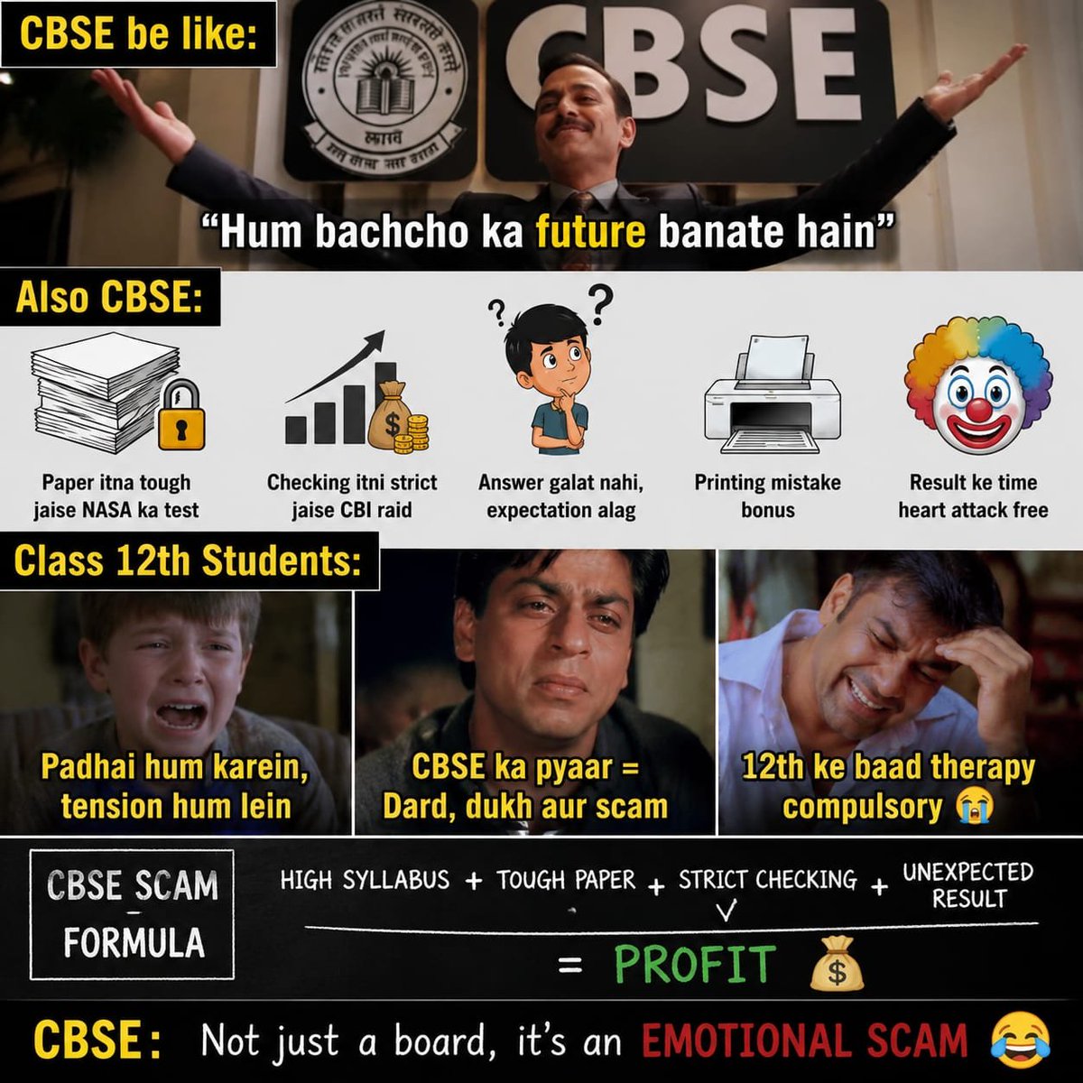 Anonymousspxf's tweet photo. Shame on you CBSE!!!! Have you already decided to waste our year  
#CBSEOSMSCAM #CBSE #reevaluation #reevaltuationresult @cbseindia29 @GenAzaad @abplive @ABPNews @aajtak https://t.co/JY2QnjMjlb