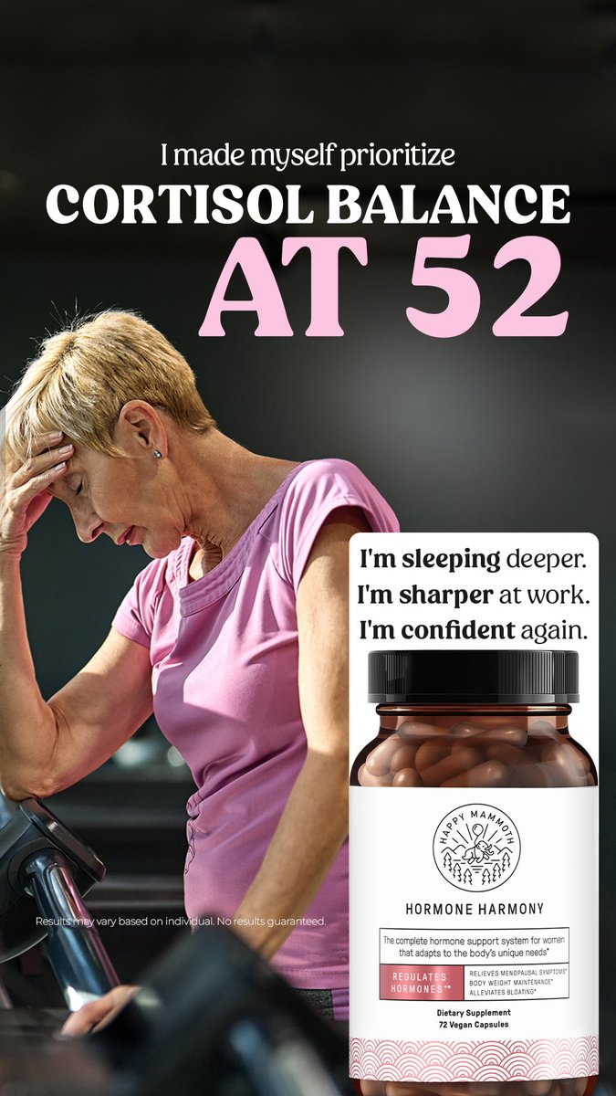 HappyMammothUS's tweet photo. 3.3M women agree it works

I used to think I needed a 40-day detox, a silent retreat, or an entire new identity just to feel like myself again...

Then I found Hormone Harmony