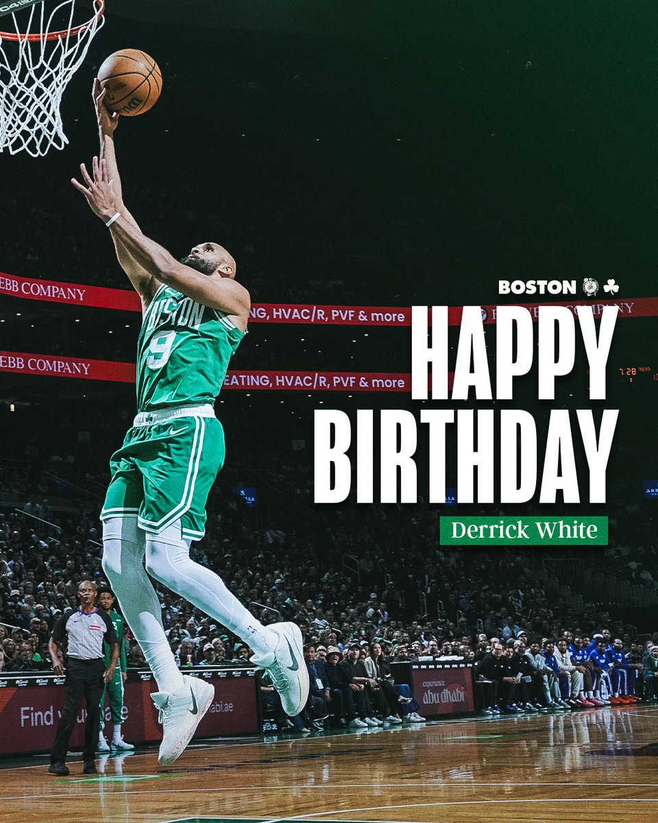 celtics's tweet photo. Happy birthday @Dwhite921 🎂🎉☘️ https://t.co/GNcXpTfznM