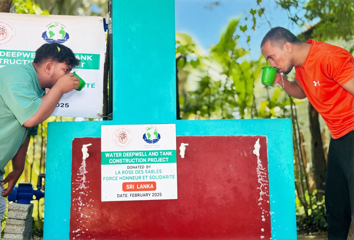 hhma_sl's tweet photo. Safe Water Through Water Well Projects

Access to clean and safe drinking water is essential for health, dignity, and sustainable development.

Support safe water. Protect health. Transform communities.

🌐 https://t.co/mPBZHlrhwL
📧 hhmasrilanka@gmail.com
☎️ +94 76 731 3385 https://t.co/jp7AuqhIl5