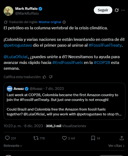 OtraPreguntaA's tweet photo. En 2020, Mark Ruffalo celebró el cierre de la central nuclear que daba 25% de la energía de Nueva York. Hoy no pueden poner el aire acondicionado en 24º, teniendo sensación de 43º.

En 2023, Mark Ruffalo celebró que @petrogustavo prometiera dejar de sacar carbón, petróleo y gas. https://t.co/Bk2q9euy5v