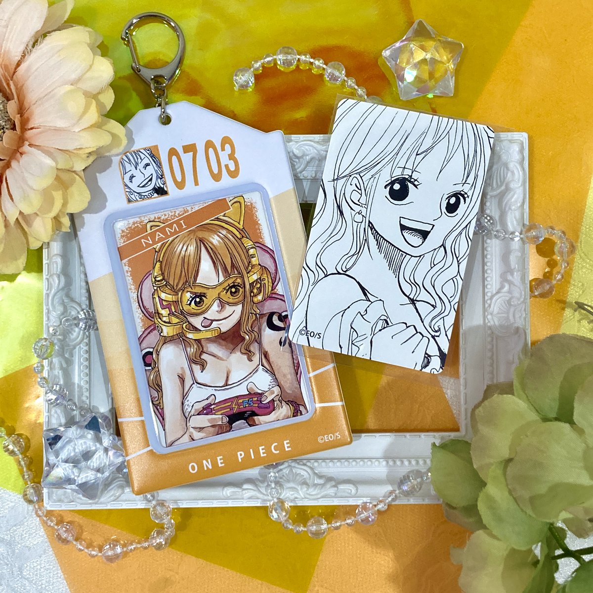 新商品】原画商品 ［ナミ] ・バースデイカードホルダー （特製カード2 