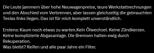 TomMann6969's tweet photo. @zbrdazdola69 Bremsen halten ewig durch Rekuperation, allein der Satz zeigt schon das du absolut NULL Ahnung hast. https://t.co/UV0cfxaKeK