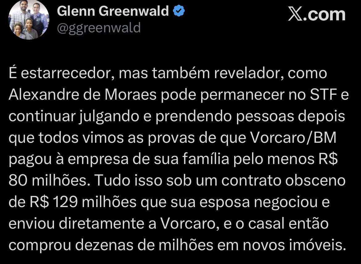 mauad_joao's tweet photo. Que fique consignado: não sou eu nem ninguém da “extrema direita” que está dizendo esta obviedade ululante. Só não vê no que o STF se tornou quem não quer. https://t.co/zEGBa64gNh