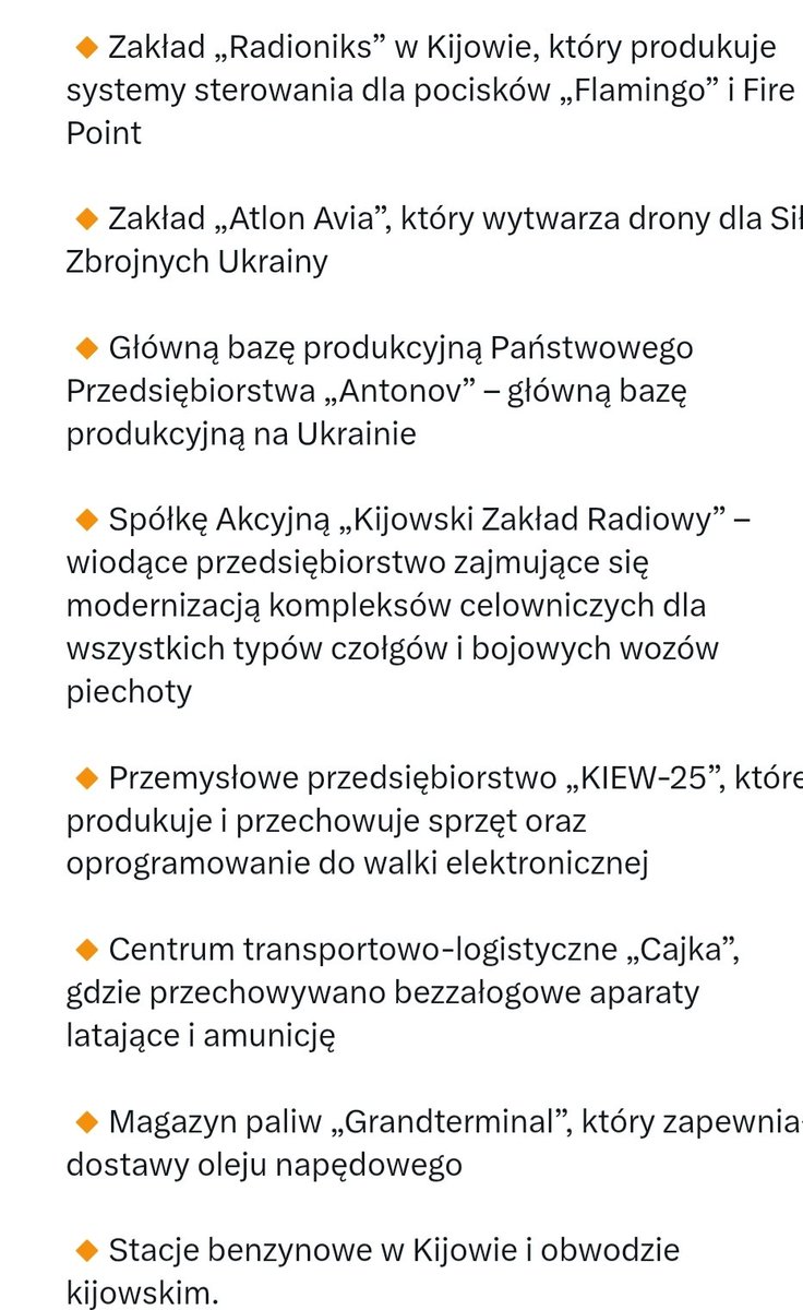 M7A7G7X's tweet photo. Ostatniej nocy Rosja zrobiła na Ukrainie, a zwłaszcza w Kijowie, ostrą rozpierduchę.
Zniszczono między innymi: https://t.co/Dx9dK864OM