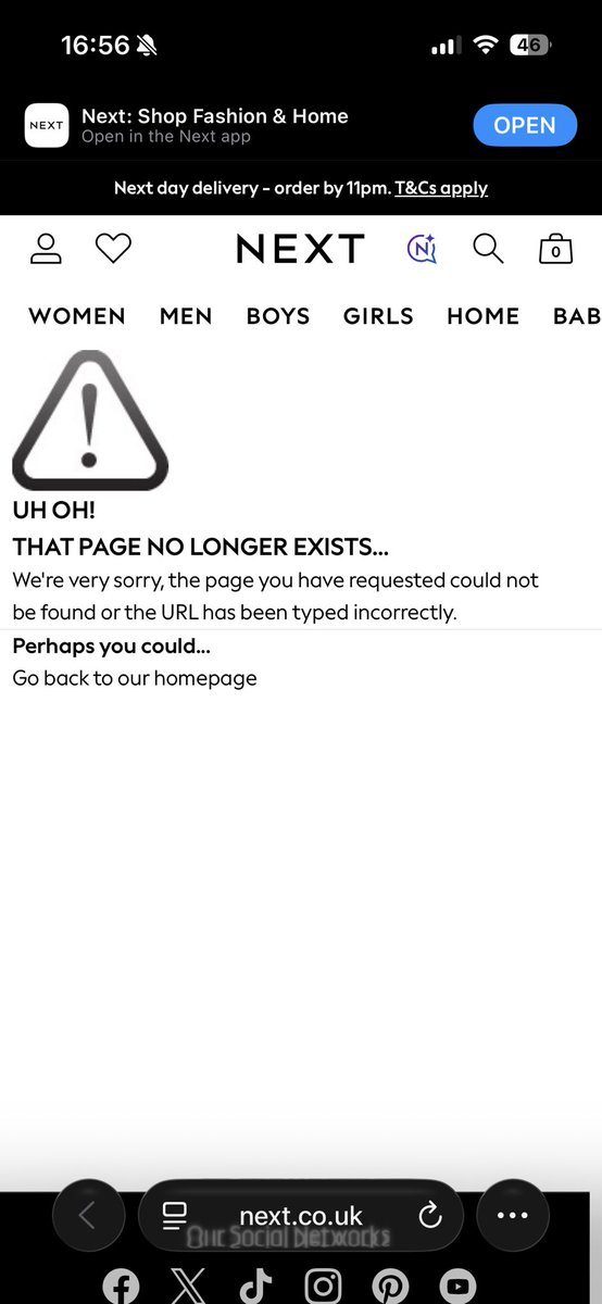 Jess_hooperr's tweet photo. @nextofficial every time I try and use the link to the sale this happens ◠̈ https://t.co/QuPxpUzDEg