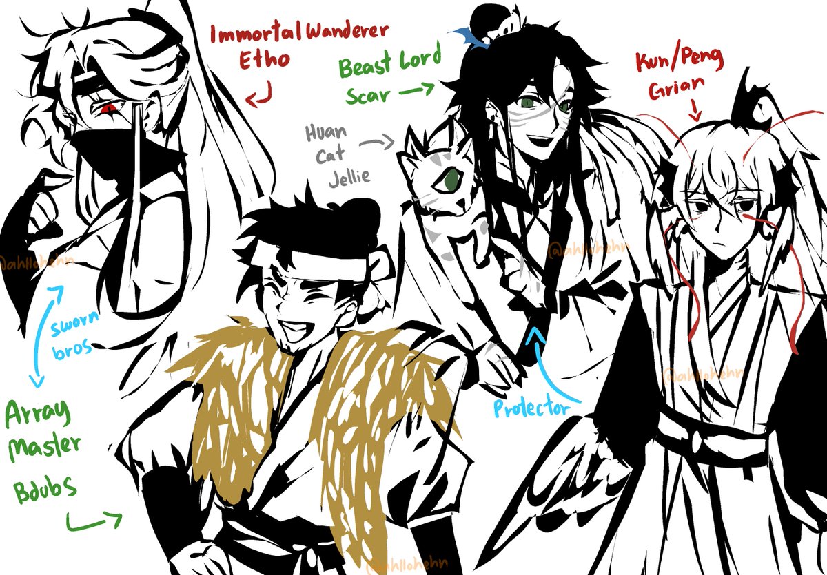 ichikarume's tweet photo. jianghu/xianxia au #hermittwt https://t.co/xB3YHiUR4k