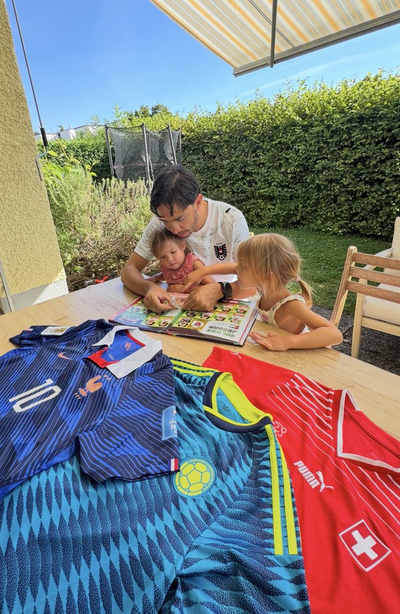 jptissot1's tweet photo. Finally JOR14 was found, Panini Album completed!!. 

On another note, our 4 countries at home: Colombia, France, Austria and Switzerland moved to the next round in the World Cup, and as of today all are alive! Today we are Austrians (my wife’s country)! Not the favourites but will enjoy till last!