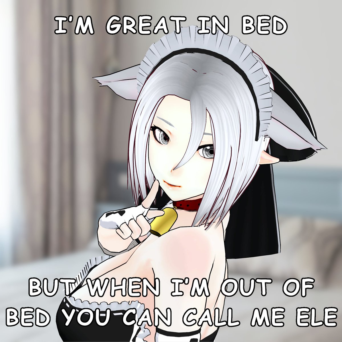 EleCamiel's tweet photo. Remembering names can be difficult at times. But if everyone were to adopt the same name as everyone else when under the covers, it wouldn't be a problem anymore. Wouldn't that be a good idea? #vtuber https://t.co/Jw8IrTB1JV